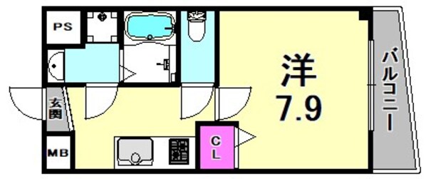 コスモクレスト杭瀬の物件間取画像